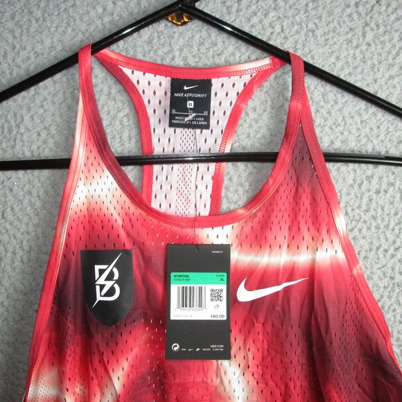NIKE AEROSWIFT BOWERMAN WOMEN'S TANK TOP SINGLET XL RED NEW NWT $80 - Picture 1 of 3